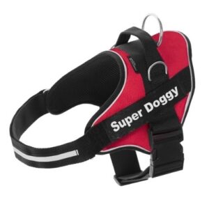 Arnés personalizado Super Doggy para perros color Rojo