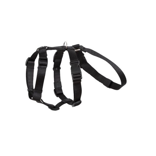 Arppe arnés de nylon triple negro para perros
