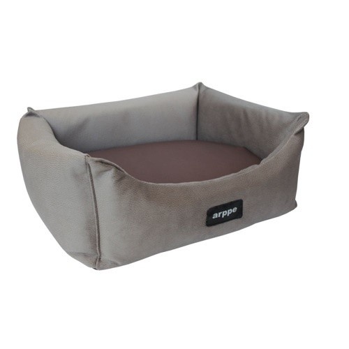 Arppe cuna rectangular gris para mascotas