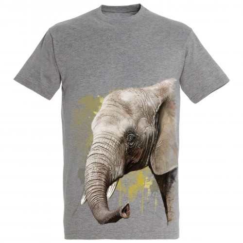 Camiseta Elefante color Gris