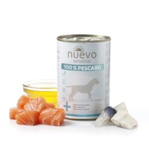 Comida húmeda Nuevo Sensitive 100% para perros sabor pescado