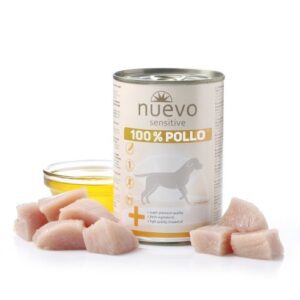 Comida húmeda Nuevo Sensitive 100% para perros sabor pollo