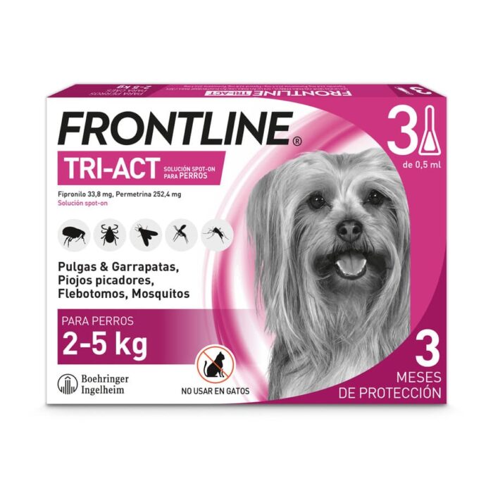 Frontline Tri-Act Pipetas Antiparasitarias para perros mini