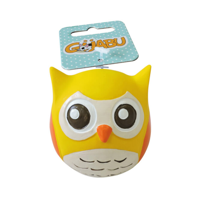 Guabu Búho Amarillo de Juguete para perros