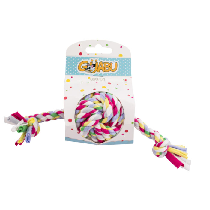 Guabu mordedor con pelota de cuerda para perros