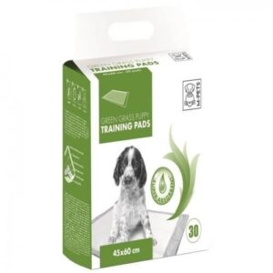 MPets green grass alfombra de aprendizaje blanco para cachorros