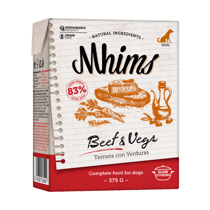 Mhims Ternera y Verduras bricks para perros