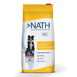 Nath Adult Medium Maxi Sensitive Pescado Blanco y Salmón pienso para perros