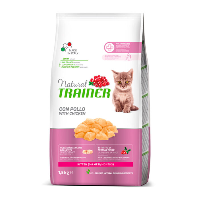 Natural Trainer Kitten Pollo pienso para gatos