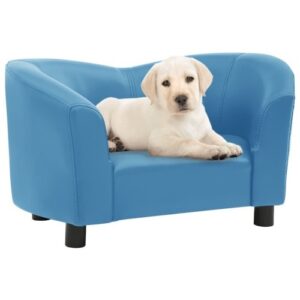Vidaxl sofá de cuero turquesa para perros