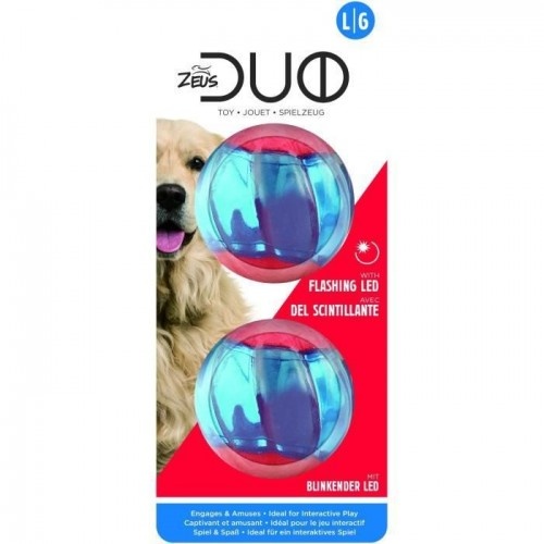 Zeus duo ball pelota con LED rojo para perros